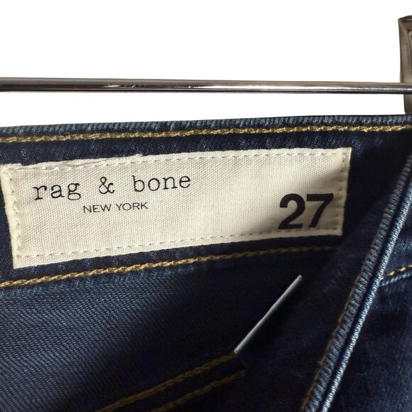 Rag & Bone Dre Low-Rise Slim Bianca Blue Denim Boyfriend Jeans Size 27 - Picture 9 of 13